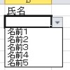 【002】Excel  入力規則のリスト１